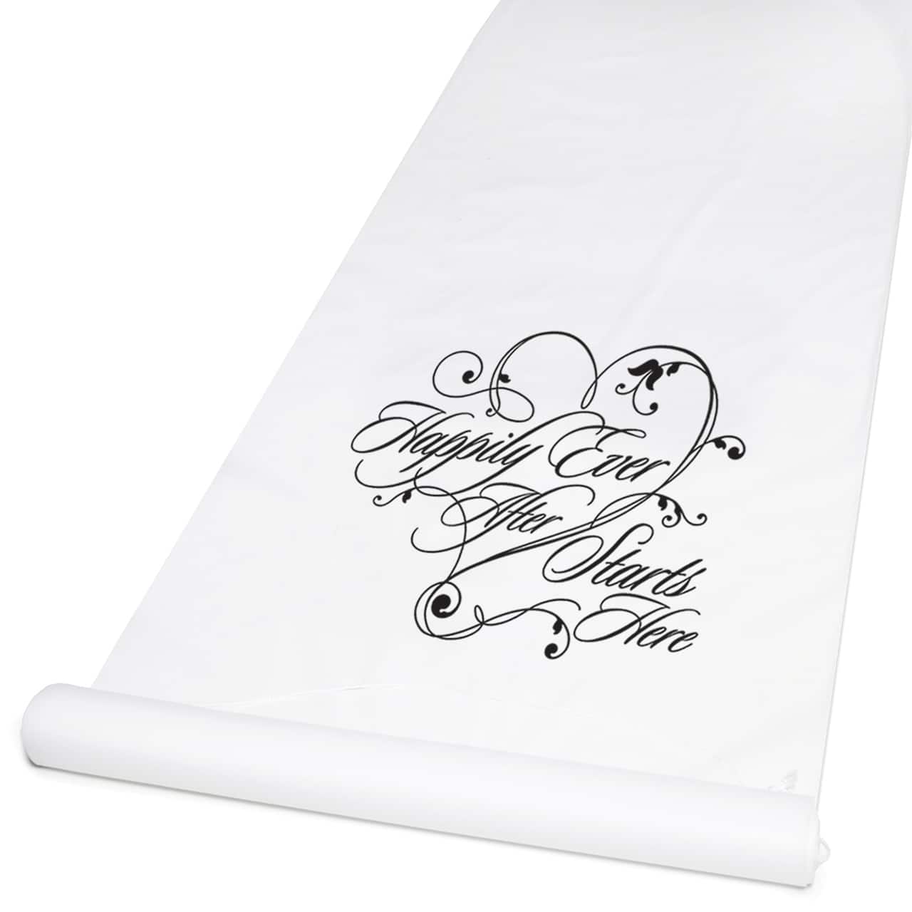 Hortense B. Hewitt Co. Happily Ever After Aisle Runner, White